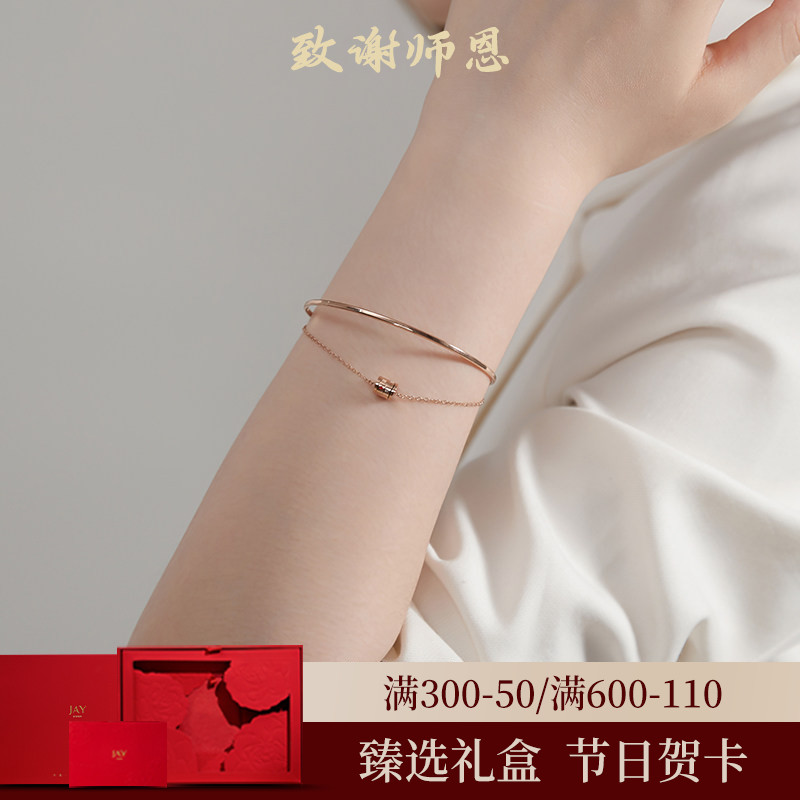 JAY小蛮腰双层手链简约手饰女图片