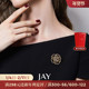 JAY小香风山茶花胸针高档女奢华气质别针配饰胸花领针生日礼物