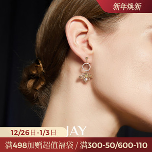 JAY独特设计师蜜蜂耳环2025新款 耳钉耳坠女 高级感夸张耳饰个性