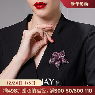JAY欧美夸张复古花朵胸针高档女奢华气质别针大胸花秋冬毛衣配饰