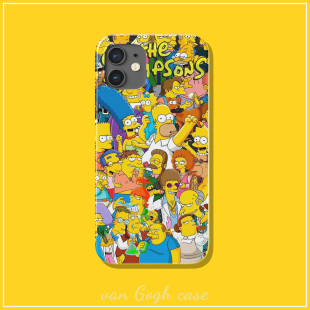 美漫辛普森一家卡通手机壳适用于苹果16promax小米15荣耀100华为nova13三星s24 菲林全包iPhone15防摔iQOO13
