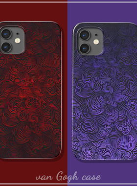 个性艺术风红黑高级感手机壳适用于三星s23+菲林iPhone15promax全包苹果14plus华为mate60/p70小米14红米K70