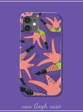 卡通创意恶搞个性派大星手机壳适用于华为mate60三星s23+菲林iPhone14promax苹果15全包nova10荣耀90/iqoo11