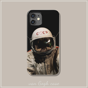 个性 pura70苹果15小米14红米note13荣耀200 苏联宇航员ins风手机壳适用于iPhone14promax三星s22华为mate60