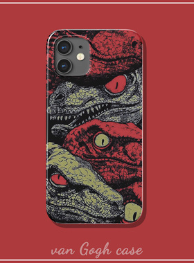 个性小众侏罗纪恐龙手机壳适用于荣耀magic6苹果14promax全包三星s24+防摔iPhone13华为mate60/p50pro小米14