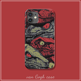 p50pro小米14 防摔iPhone13华为mate60 个性 小众侏罗纪恐龙手机壳适用于荣耀magic6苹果14promax全包三星s24