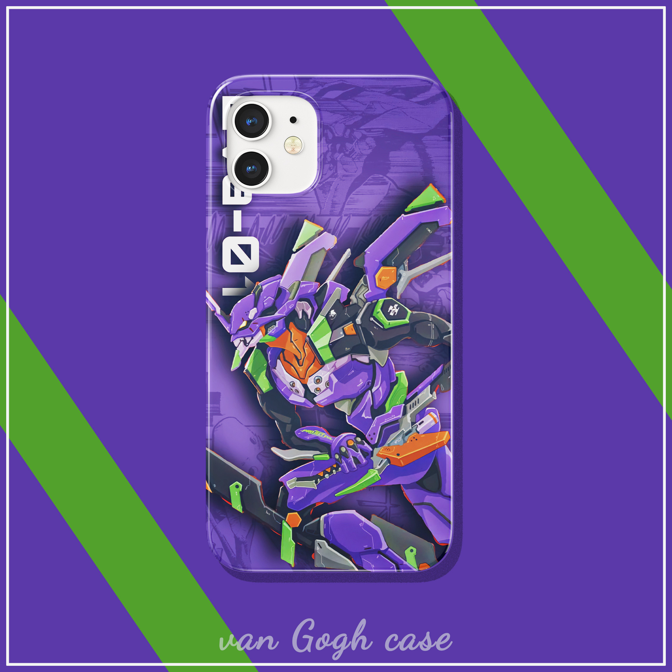 新世纪福音战士eva初号机手机壳适用于华为p50苹果14三星s22 防摔菲林