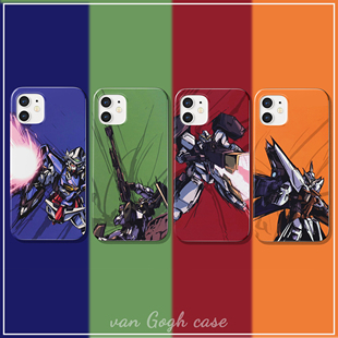 机动战士高达00能天使手机壳适用于华为p50硬壳iPhone14pro小米13苹果13红米K50至尊版 三星s20全包nova10防摔