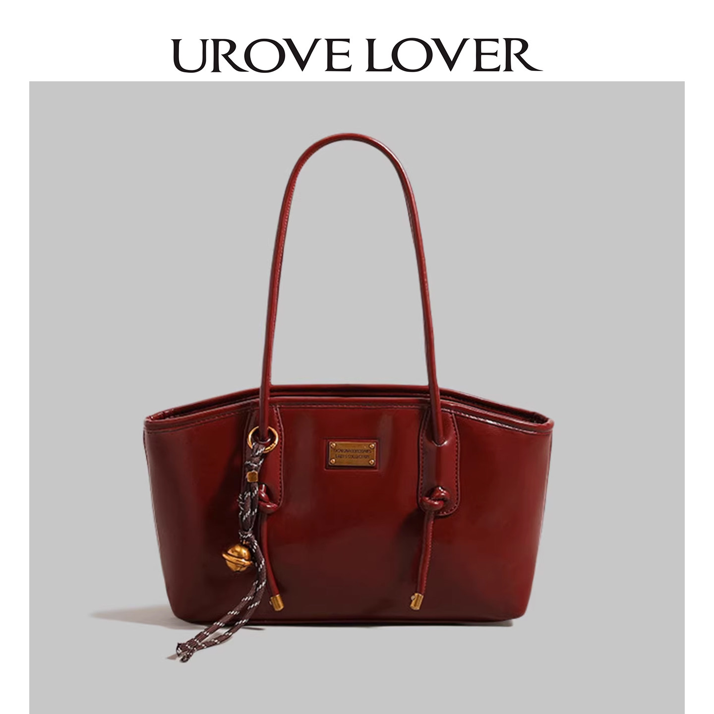 UR新娘结婚腋下包包女款2026新款红色轻奢手提婚包休闲百搭托特包