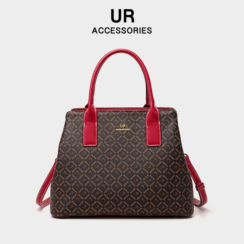 UR时尚手提包大容量新款包包2023轻奢高档妈妈包大气手拎包包女包