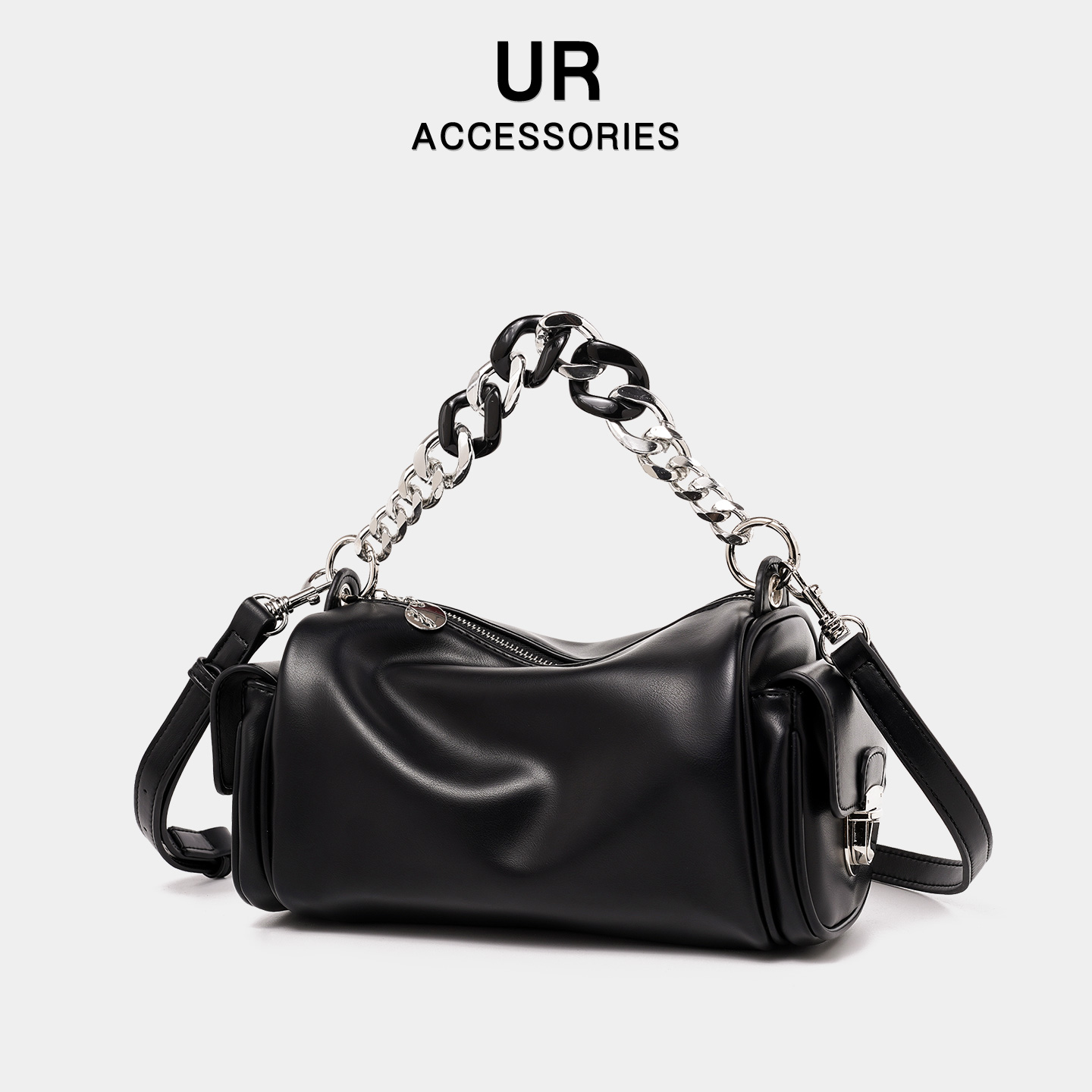 【官方旗舰】软皮手提波士顿包