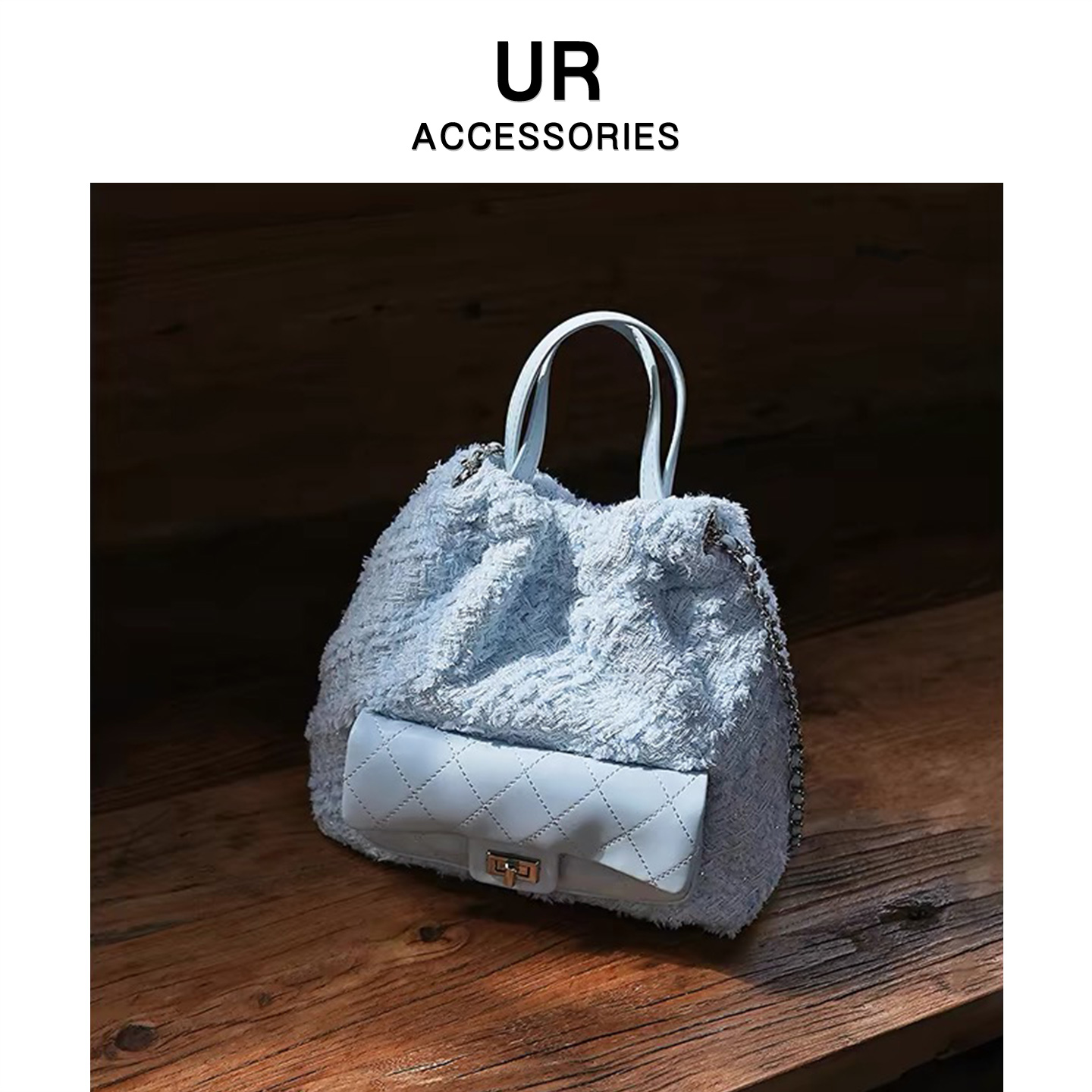 【官方旗舰】校园风毛呢双肩包