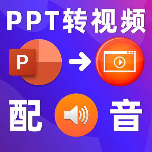 PPT转视频mp4文字转语音微课配音