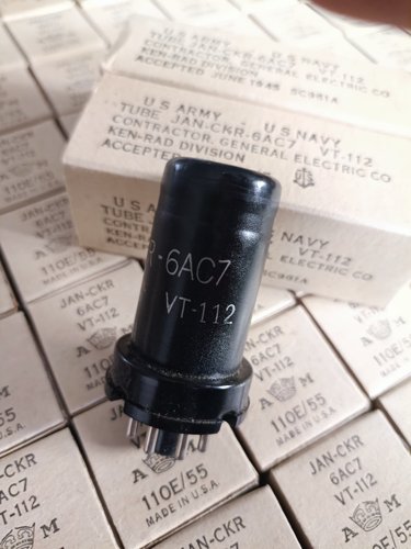 全新美国KEN-RAD 6AC7电子管代6米4 6J4P 6米4C VT112 6AJ7胆机