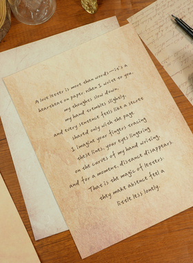 打印纸50张复古怀旧双面信笺书写DIY手账装饰素材信纸影视道具