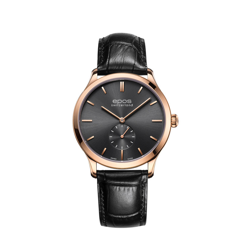 爱宝时epos正品轻薄手动机械手表瑞士进口名牌3408.208.24.14.15