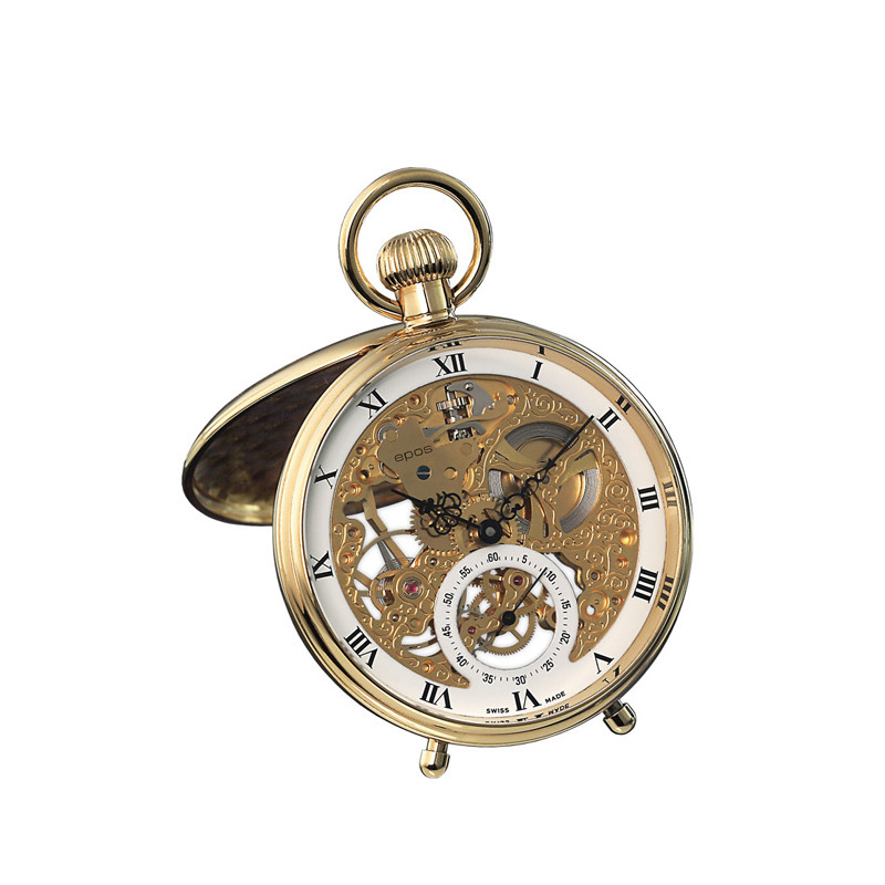 爱宝时EPOS 机械怀表镂空复古男表怀表系列2166.186.21.20.00