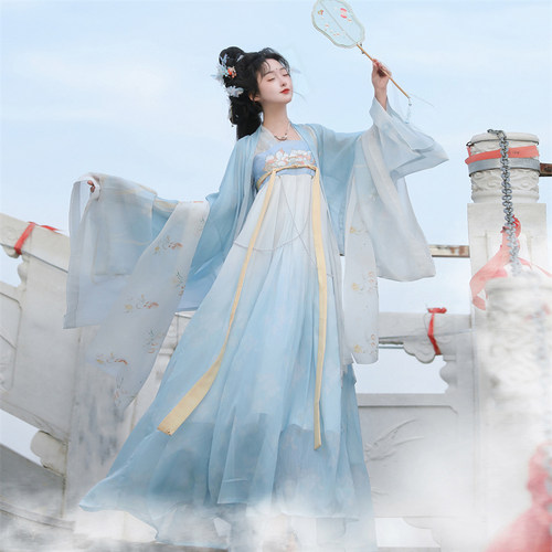 中国风汉元素闺蜜大摆裙春夏套装