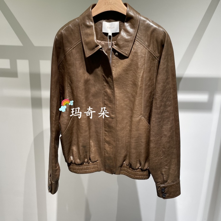 香港艾米尔XMLEE2025年秋冬新款 皮衣外套 X532H7722-9990