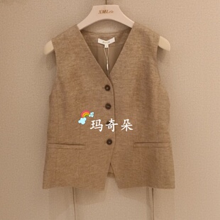 3390 X523M6177 香港艾米尔XMLEE2024年春夏新款 马甲外套