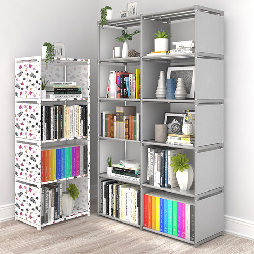 简易书架落地置物架书架