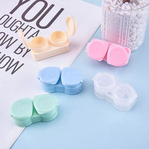 Портативные невидимые маленькие милые очки, двойная коробка, простой и элегантный дизайн