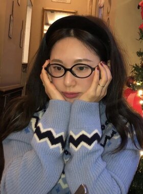 书呆子！玳瑁眼镜框Jennie同款时髦感张元英显脸小纯欲减龄眼镜架