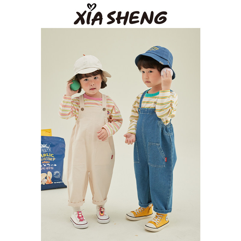 夏生百穿不厌背带裤男百搭宝宝纯棉儿童春装新款