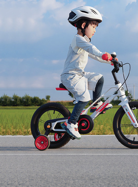 萌大圣MB07儿童自行车4-12岁男女孩镁合金超轻带辅助轮圣诞礼物