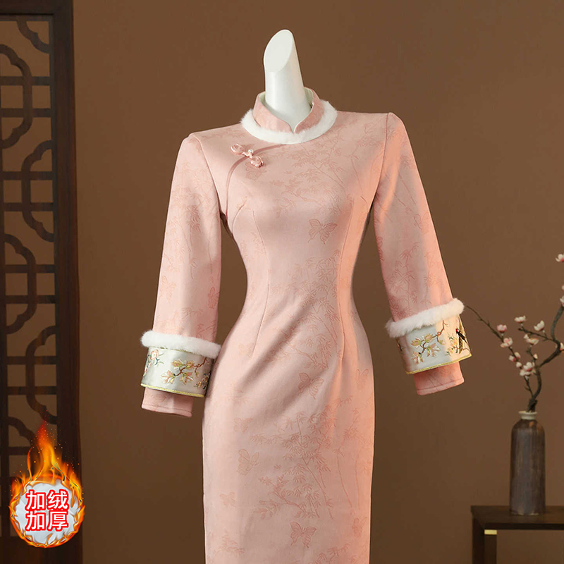 超好看旗袍2025年新款秋冬加厚