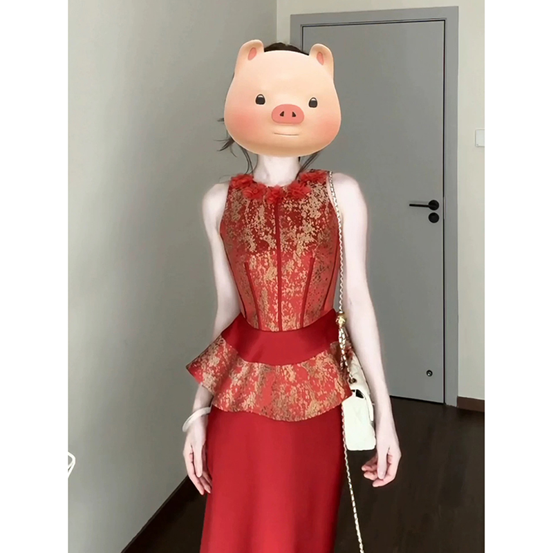 订婚礼服裙2025新款高端轻奢旗袍