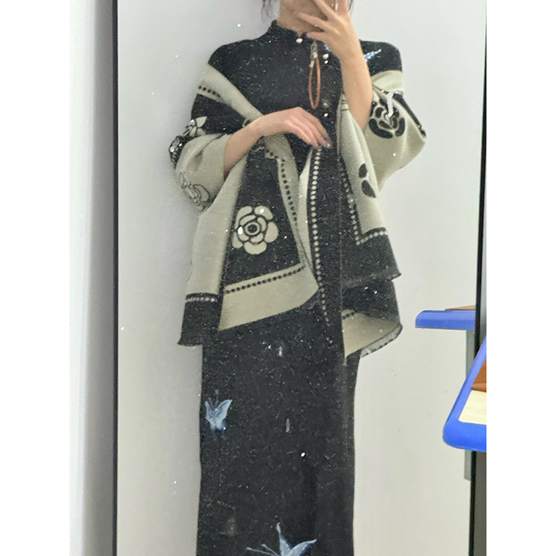 2024秋冬新款改良旗袍裙