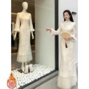 新中式 裙子 提花改良旗袍气质感连衣裙2025冬超好看出席重要场合