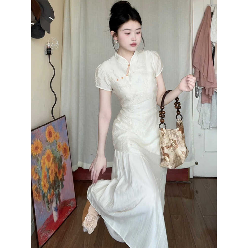 新中式女装国风改良旗袍年轻款