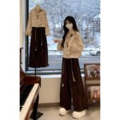 独特漂亮气质巨好看复古外套阔腿休闲裤 新中式 国风套装 两件套25冬