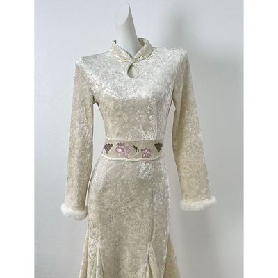 新中式2025冬季新款自制刺绣腰封