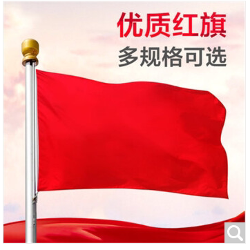 空白红旗 无字旗帜 会议室礼堂背景大旗子定制LOGO 4号红旗