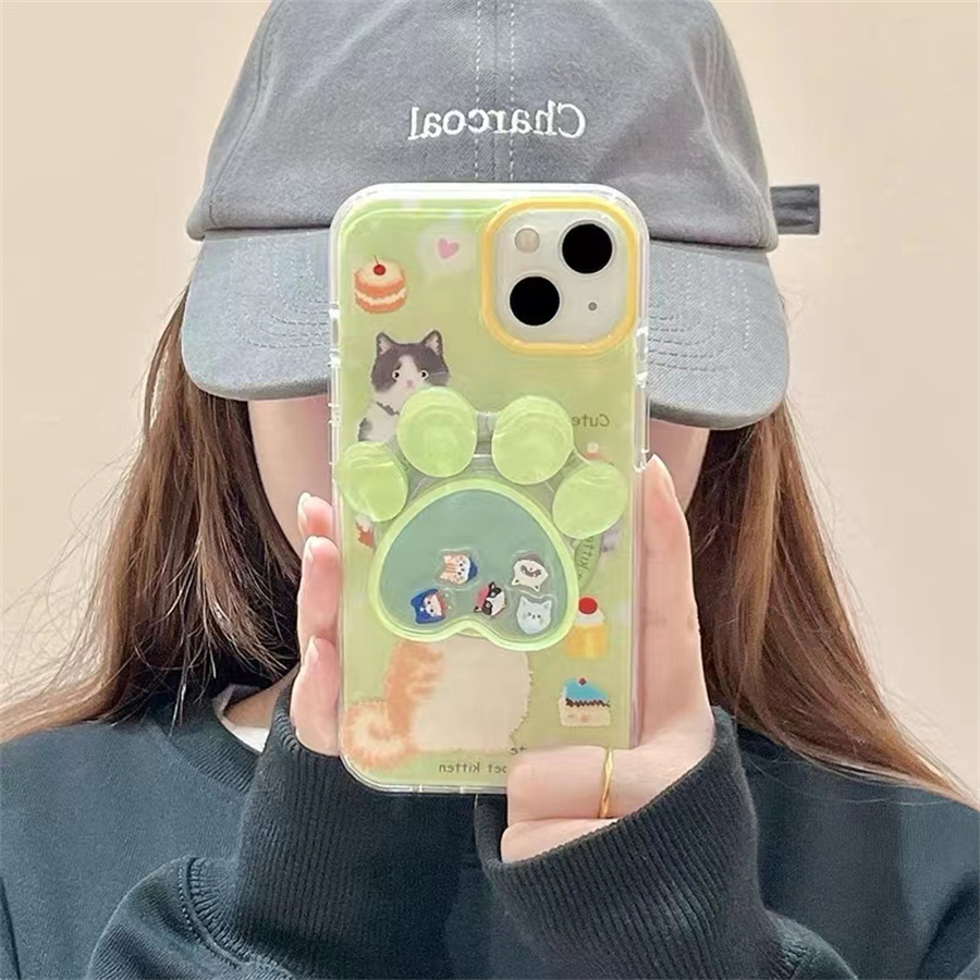 超萌可爱猫爪磁吸支架适用红米k70手机壳60e/40/50note13pro软11防摔8/9全包turbo3女12/k50游戏增强至尊版小