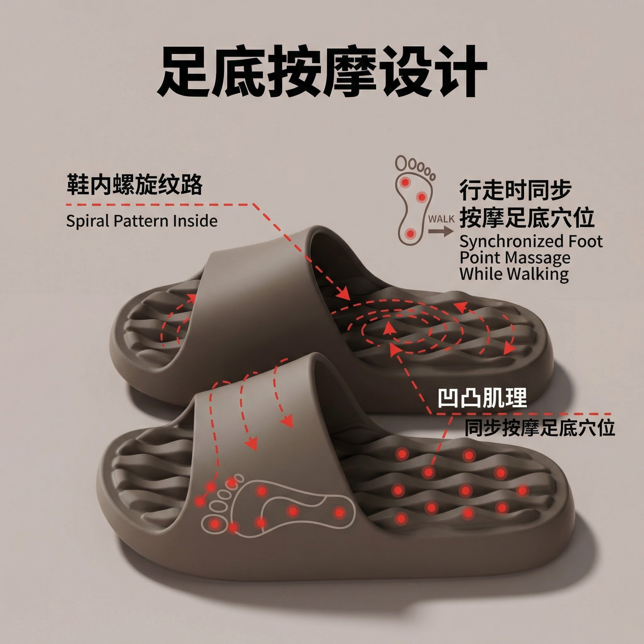 按摩凉拖鞋男士2026新款室内家居防滑脚底经络疏通男款足底穴位夏,居家布艺,居家凉拖/凉鞋,淘宝优惠券,粉丝福利购,淘宝优惠卷