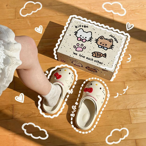HelloKitty凯蒂猫洞洞鞋女夏季