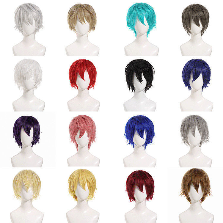 假发 cos假发 少年反翘短发彩色 万用短发 cosplay动漫假发