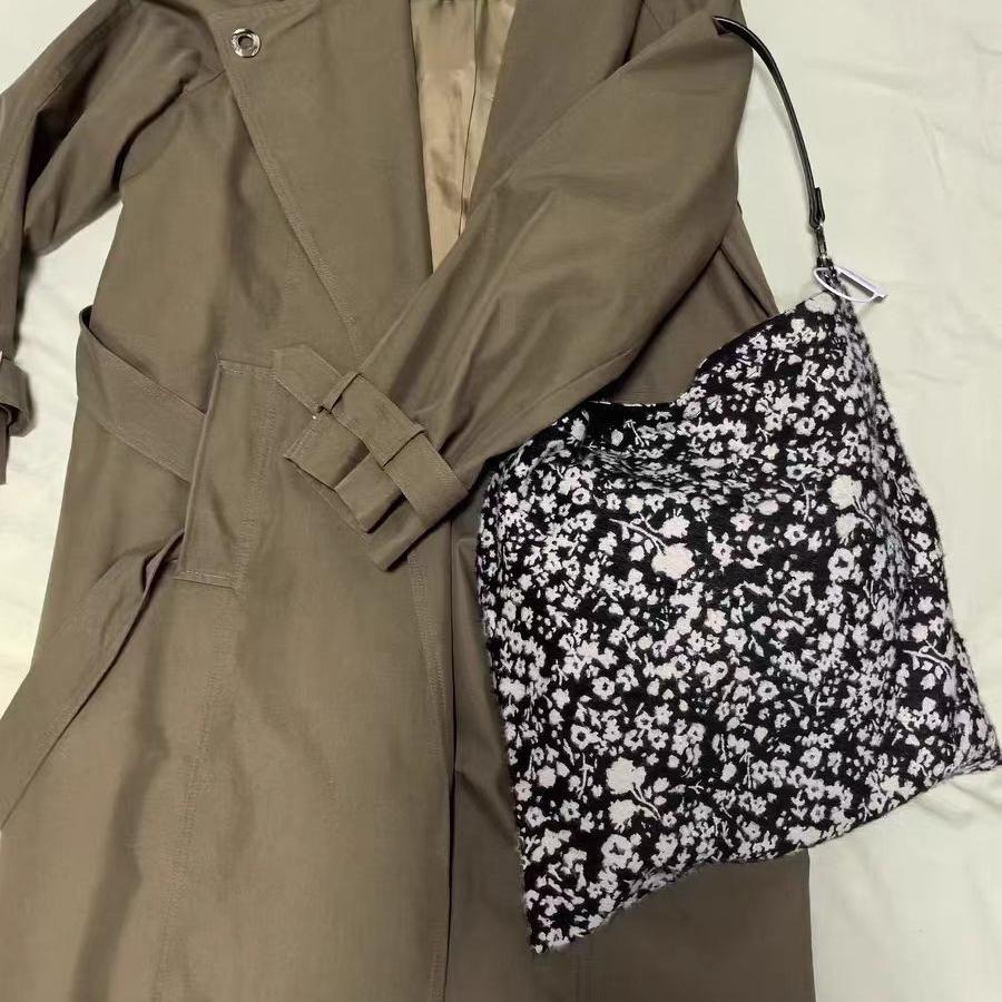 Litter Tiger原创布袋《雪落枝头》包包新中式风毛绒单肩布包