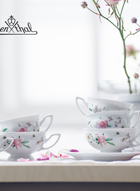 Rosenthal Maria 卢臣泰红粉玫瑰下午茶茶壶茶杯茶碟盘点心架