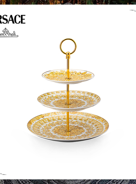 Versace meets Rosenthal 范思哲美杜莎狂想曲3层蛋糕点心架礼盒