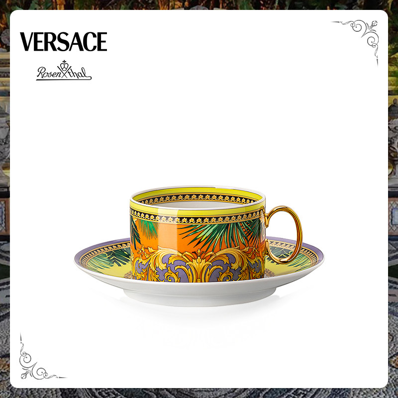 Rosenthal meets Versace 范思哲丛林万兽陶瓷带碟茶杯礼盒装