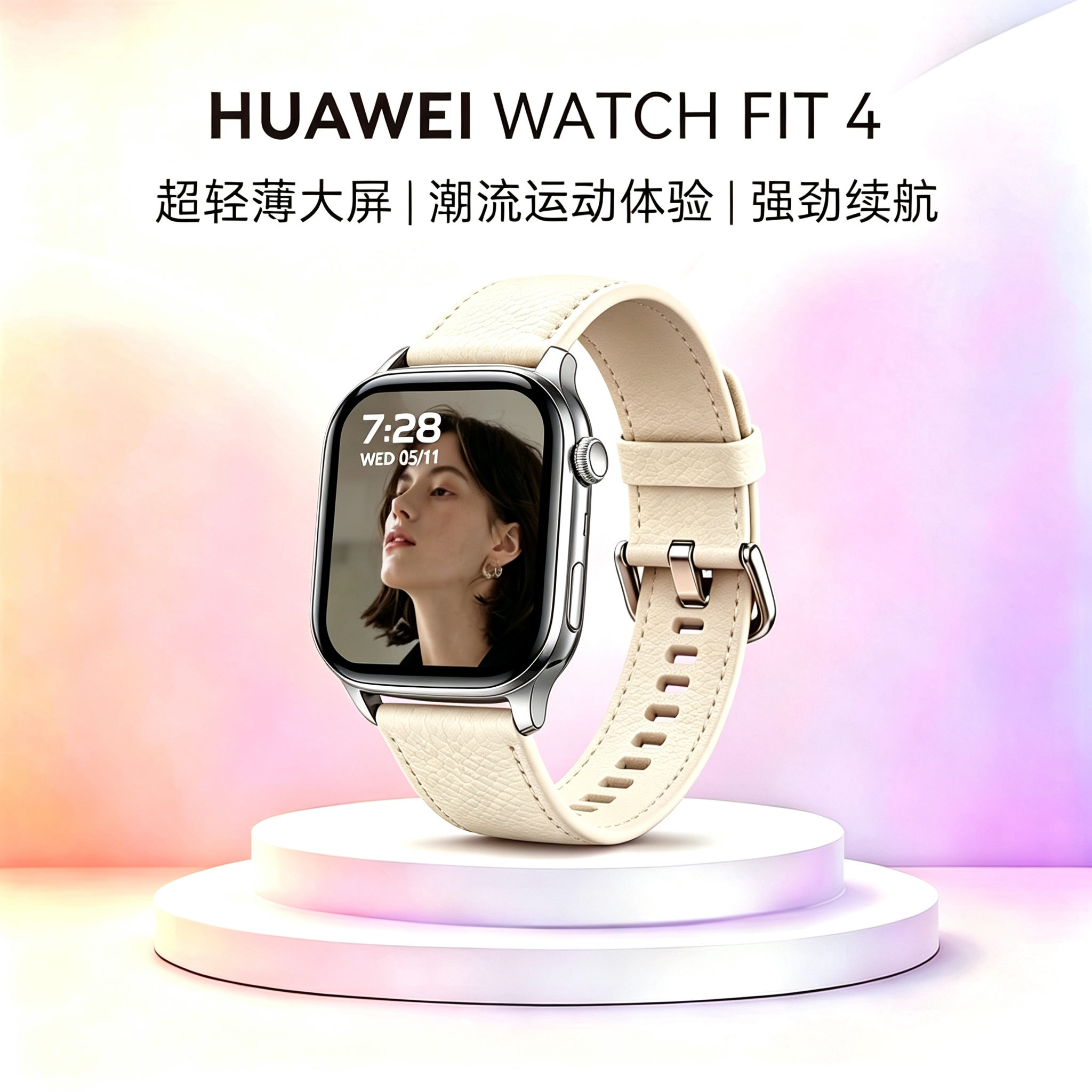 华力智能手表蓝牙通话手环女款测血压心率多功能高颜值长续航跑步