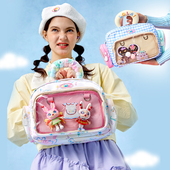 LOLA DESIGN机器人痛包 甜美少女大食量下课痛包大容量双肩斜挎包