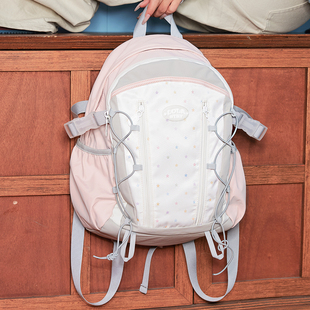 LOLA 大学生电脑背包通勤电脑运动抽绳背包 DESIGN甜酷机能风书包