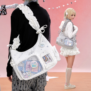 谷子包 小食量韩系单肩斜挎二次元 LOLA DESIGN眼睛女孩波士顿痛包