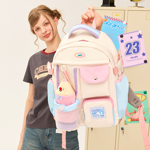 LOLA DESIGN可爱笔筒高中生书包 原创女生初中大容量大学生双肩包